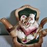 Rare Collectible  Royal Albert 'Old Country Roses' Large Autumn Chair  Teapot by Cardew Design Image 4