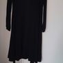 Cardigan, long, black, with ties Image 8