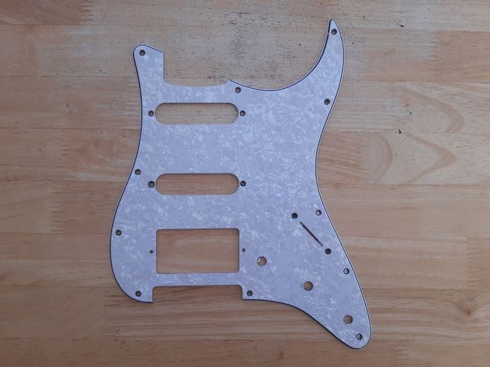 White Pearl 4PLY 11 Hole SSH Strat Pickguard Scratch Plate