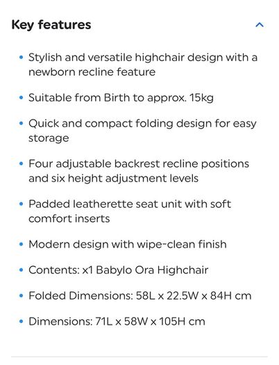 Babylo Ora Highchair