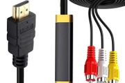 HDMI Male to 3-RCA AV Cable Video Audio Converter