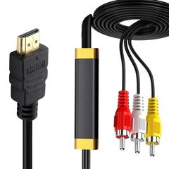 HDMI Male to 3-RCA AV Cable Video Audio Converter
