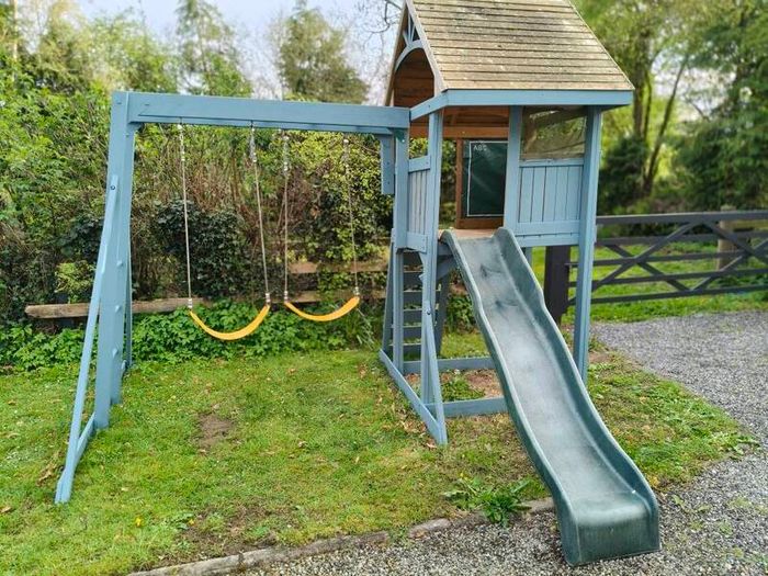 climbing frame, slide, jungle gym