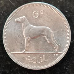 Excellent Ireland 1966  6d six Pence coin