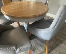 Dining table & chairs & stools