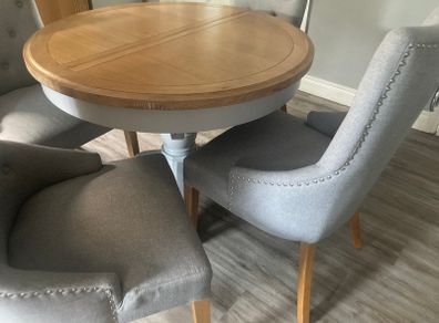 Dining table & chairs & stools