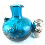 Mid Century deep blue Schott Zwiesel Florida Glass Vase Image 7