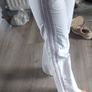 Old school limited edition white Adidas trousers with crease size Xs Image 4