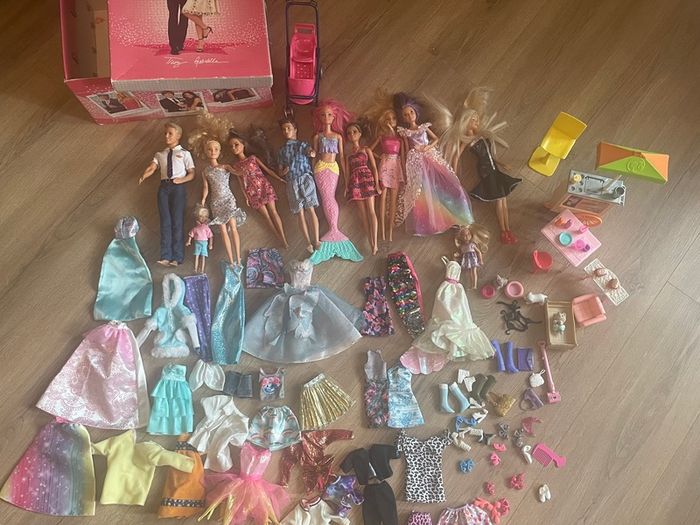 Barbie dolls and accessories