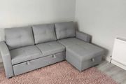 Silver Grey Corner Sofa Bed Storage Free Delivery Free Assembly