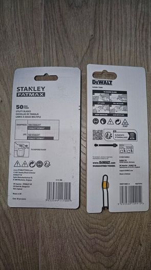 DeWalt Folding Utility Knife & Stanley Fatmax 50 Piece Blade pack