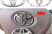 Toyota steering wheel emblem - FREE POST