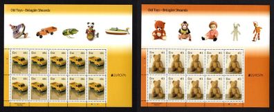 2015 Ireland Europa Old Toys Commemorative Stamps Sheetlet Plate 1A1A1A1a Mint Never Hinged (MNH)
