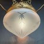 FLASH SALE ! Was 450 now 350 ! Beautiful Antique Art Deco Three Branch French Chandelier. Image 5