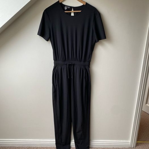 Sweaty Betty Explorer Short-Sleeve Jumpsuit - Black Size Small (UK 10 / EU 38)
