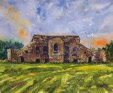 Montpellier hill (hellfire club) watercolour