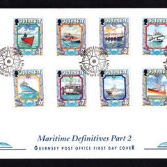1999 Guernsey Maritime Heritage (low values) Definitive Stamps First Day Cover (FDC)