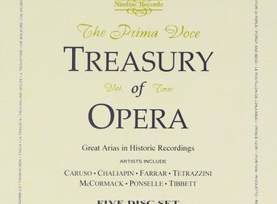 Treasury Of Opera. Vol. 2. 5 x CD Boxset. Free Postage!