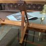 Rare ca 1880 Antique Portable Folding Book Rest Music Stand Campaign Desk Top Wooden Image 4