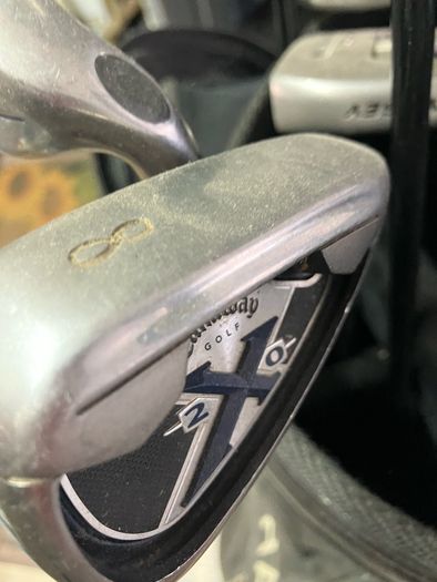golf bag and clubs