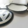 Set 4x 56mm Volkswagen Aluminium Stickers Wheel Centre Cap Sticker 56 Image 6