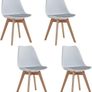 Set of 4 High quality retro styled dining chairs Image 3
