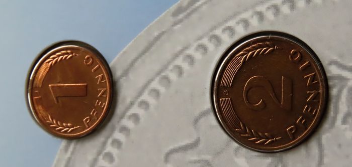 12 Coins (incl 2 Silver ) in old Germany set | 130 Years Deutsche Mark | 2 Silver coins | 12 coins