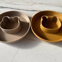 Liewood Silicone Plates Gordon Bear Set of Two