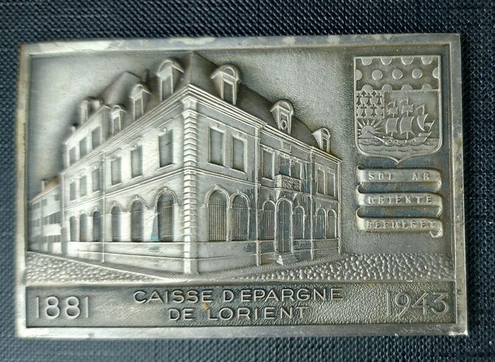 French Savings Bank Commerative Plaque