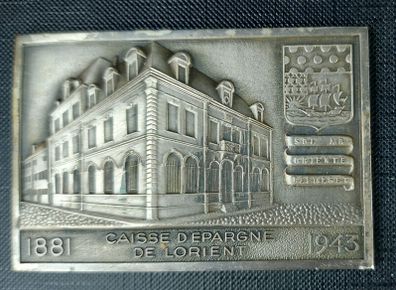 French Savings Bank Commerative Plaque