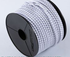 Elastic bungee rope 8mm / 50m - Reel  White Blue
