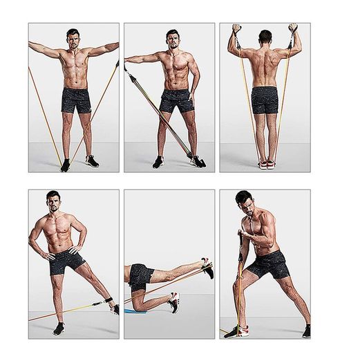 Body Fit Resistance Bands Set For Fitness Training 11 Set