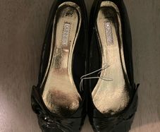 Black and gold women's shoes size 5 uk