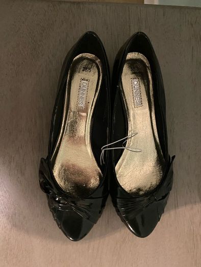 Black and gold women's shoes size 5 uk