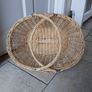 Wicker Picnic Basket with Folding Handles Image 2