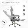 High Back Office Chair Reclining With Footrest Image 6