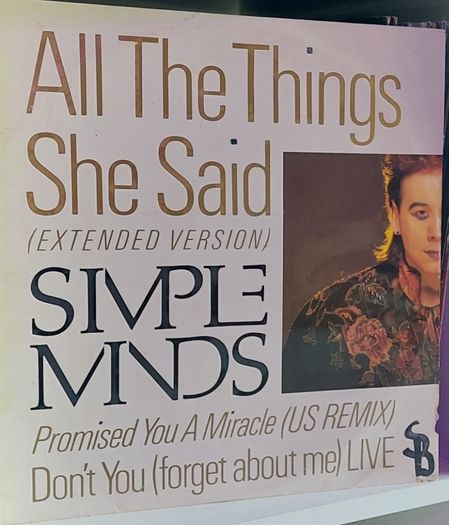 Simple Minds - Promised You a Miracle 12" vinyl