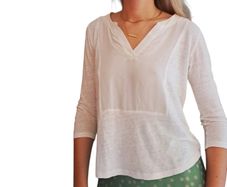 SANDRO Linen and Silk Top