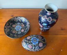 Vintage TOYO H.F.P. Macau Porcelain - 3 Piece Set