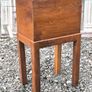Antique Edwardian / 1920s Wooden Sewing Work Box on Stand Image 3