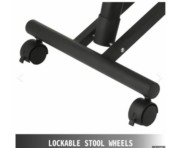 Ergonomic Kneeling Chair Adjustable Stool Beautify Hips Durable Black Mobile