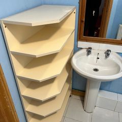 White shelf