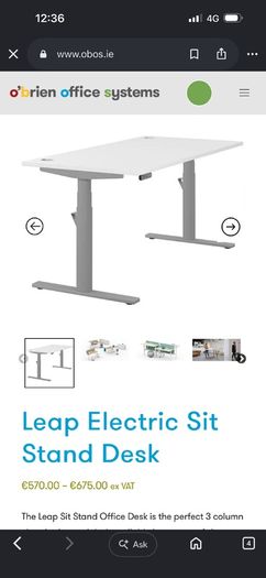 Office Desk - Sit stand