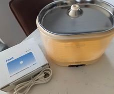 Enabot ROLA Water Fountain: Stainless Steel Tray, Induction Wireless Water Pump, Battery-Operated, Phone App, 5x free filters