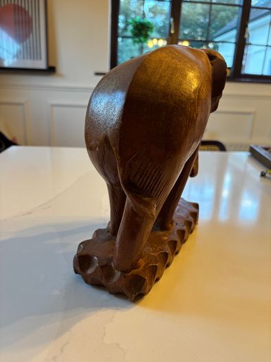 Two Hard-Carved African Wooden Sculptures