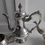 Antique Silver plated teapot tea set Image 4