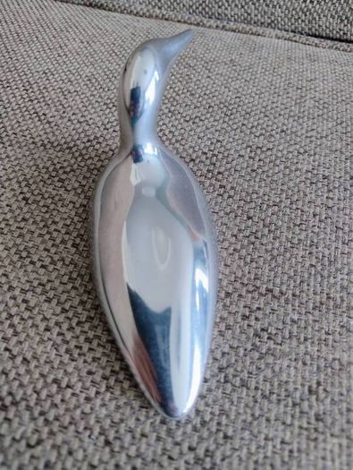 Hoselton Aluminium Sculpture Figurine vintage circa 1970 signed #1555 made in Canada Loon Duck Goose Fowl in very good condition see all photos FREE STANDARD POSTAGE INCLUDED