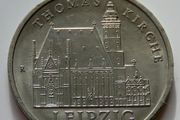Leipzig Thomas Church 5 Mark 1984 East Germany DDR Rare