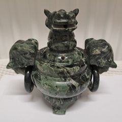 Hand-carved Jade incense burner