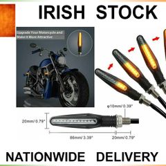 Motorcycle Sequential Flowing LED Turn Signal Indicator Light & Load Resistor